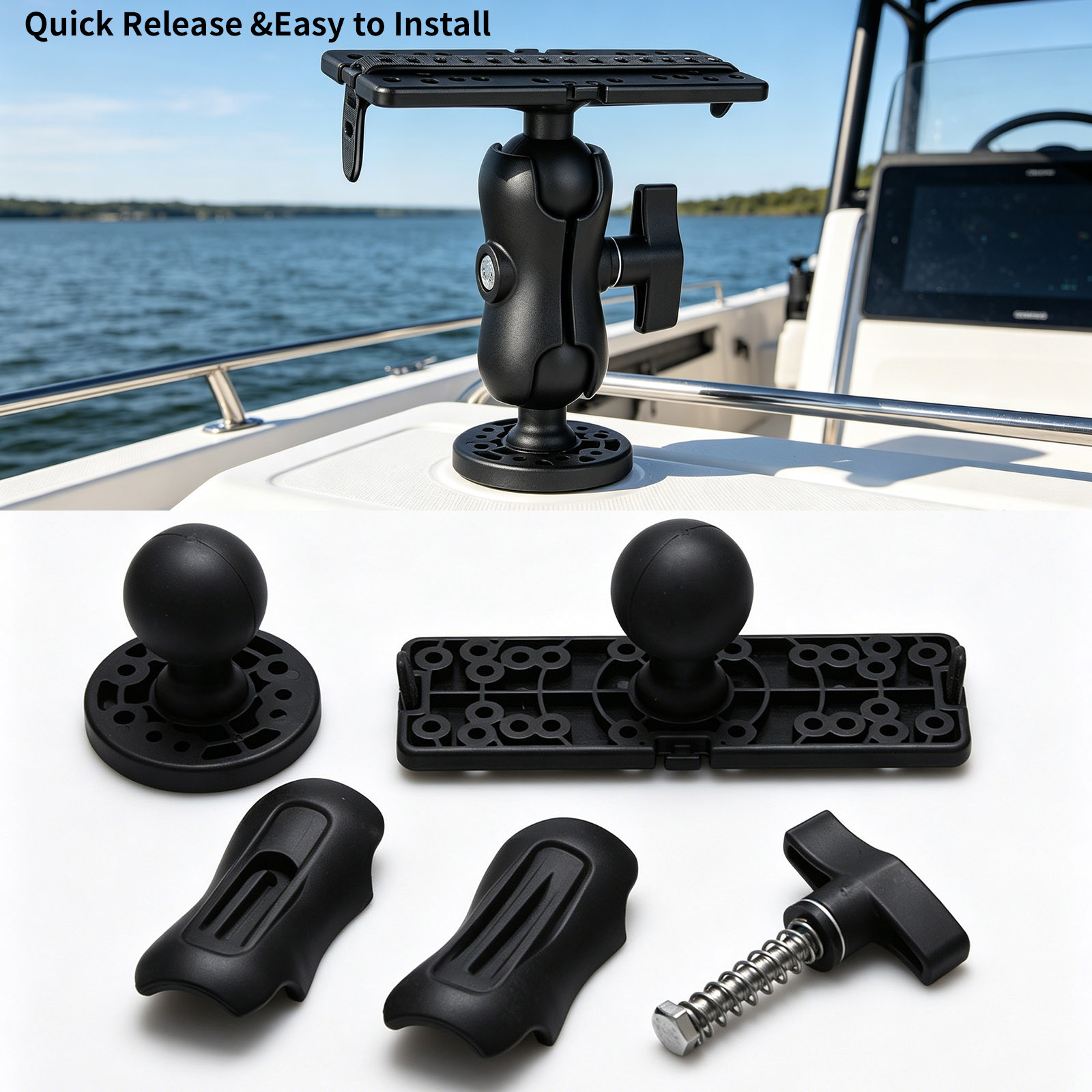 360 °   Регулируемое крепление – обзор и цена Fish Finder Mount
