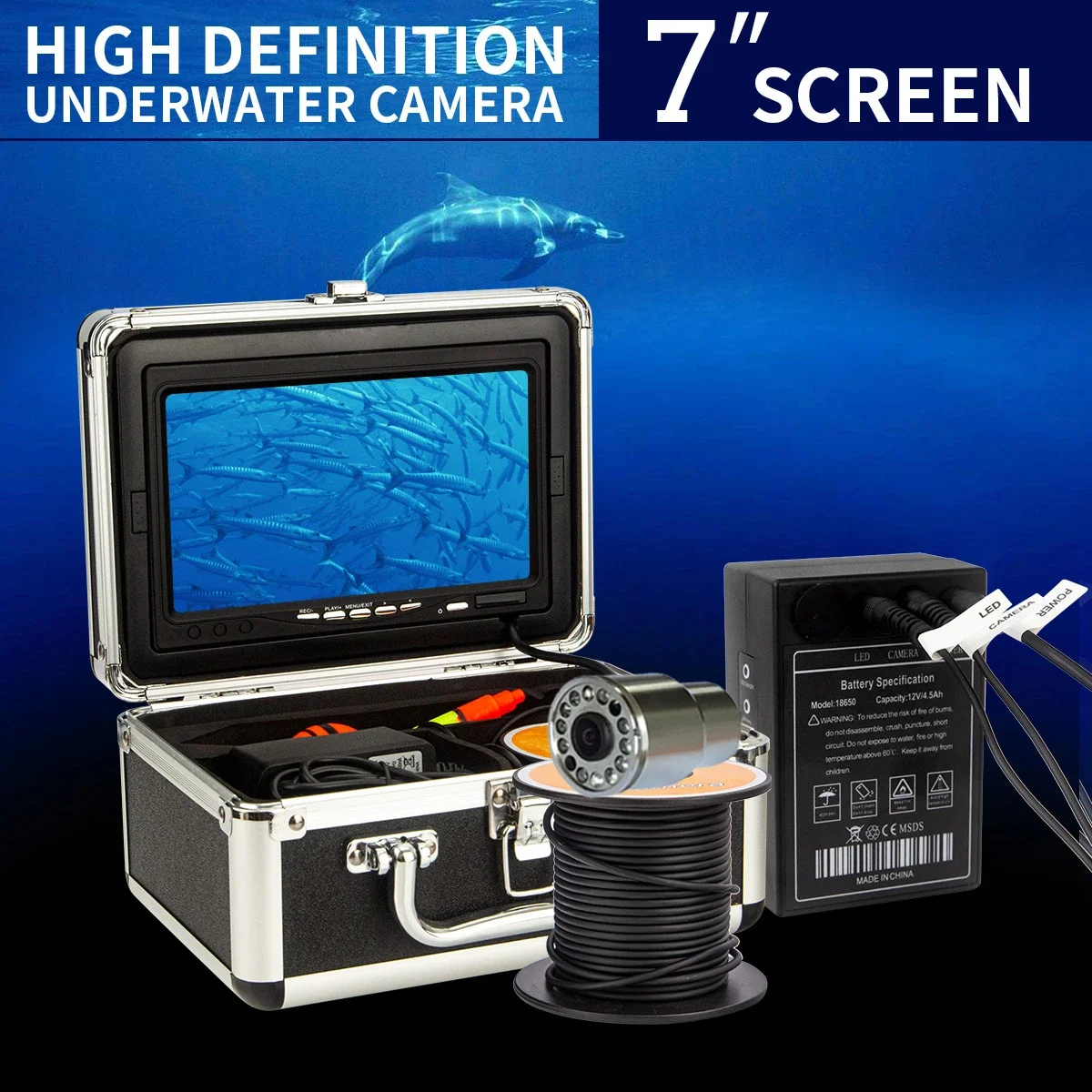 WF13 7-дюймовый ЖК-экран 1000T – обзор и цена Fish Finder Case